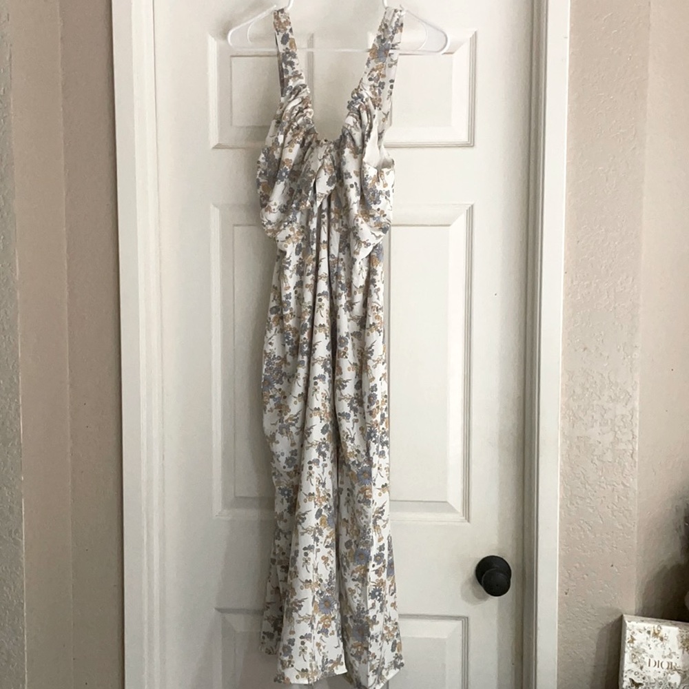 Abercrombie Cinched Neck Slip Floral Dress